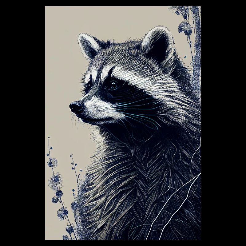 Dessin de raton laveur