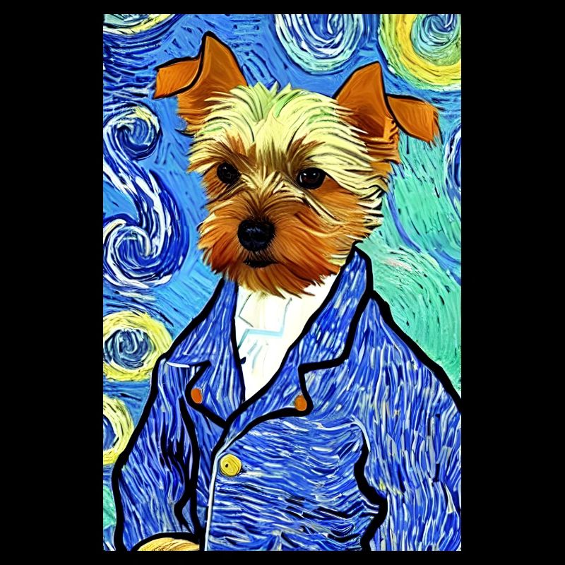 Yorkshire Terrier Van Gogh Style | Terrier lovers