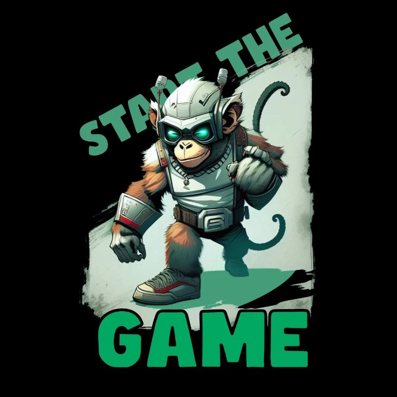 Space Gaming Gamer Monkey