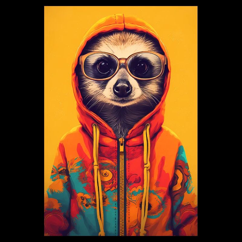 Suricate Animal Erdmann Sweat à capuche