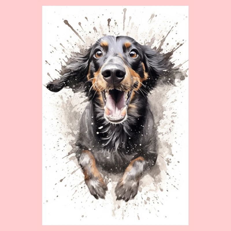 Éclaboussures de chien teckel