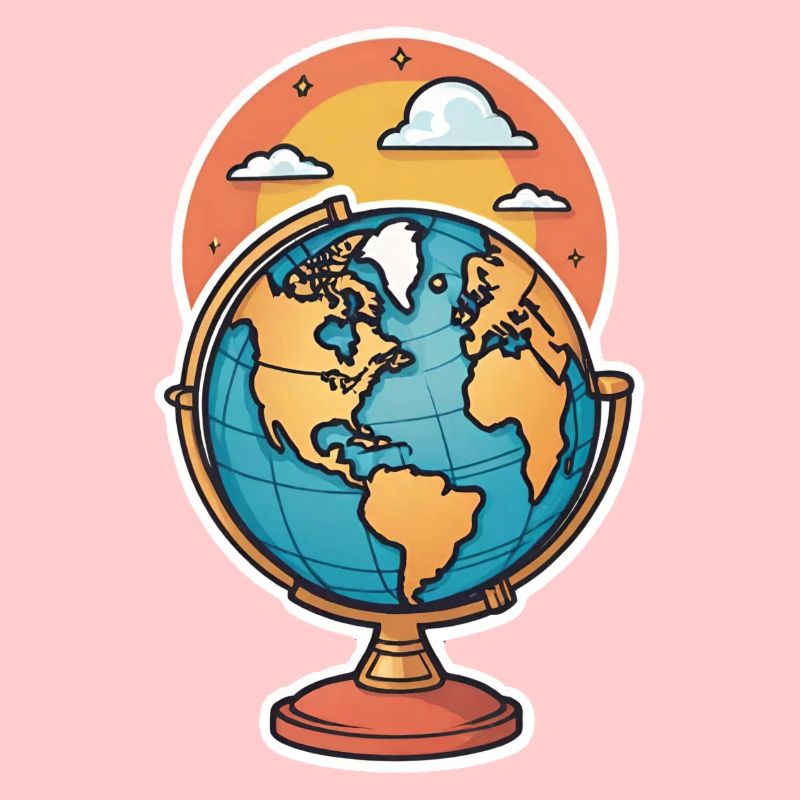 Stilisierter Globus