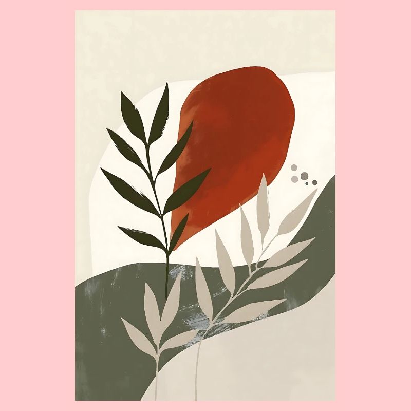 Modernes Böhmisches Vogeldruck, Rustikale Boho