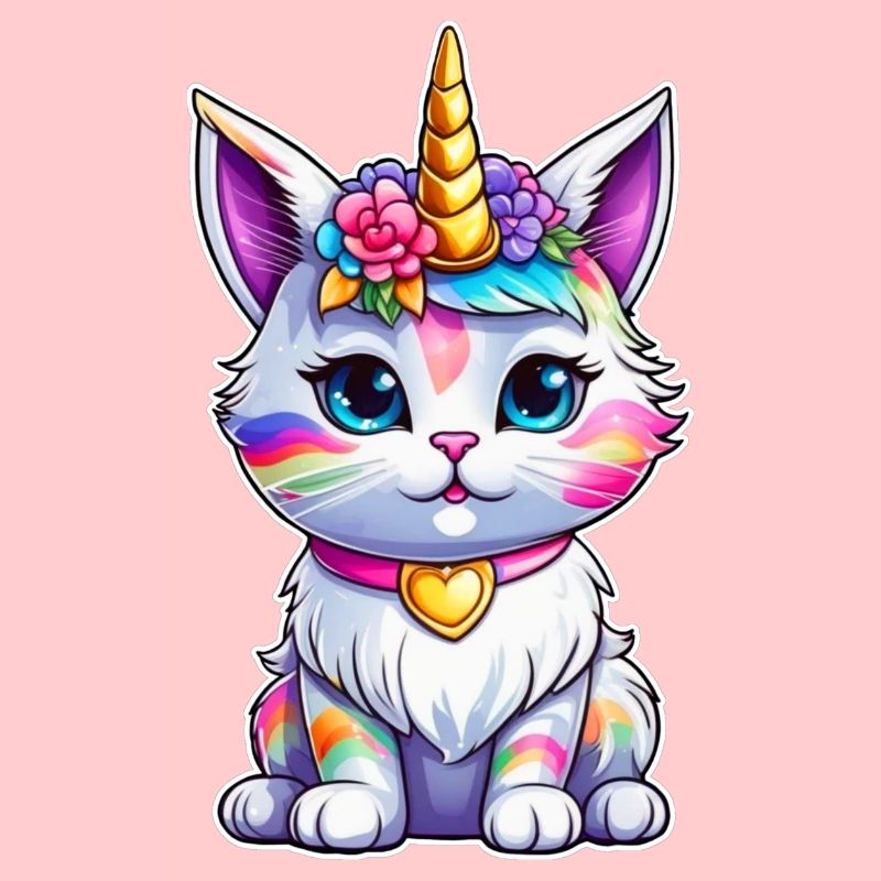 Cute Unicorn Cat