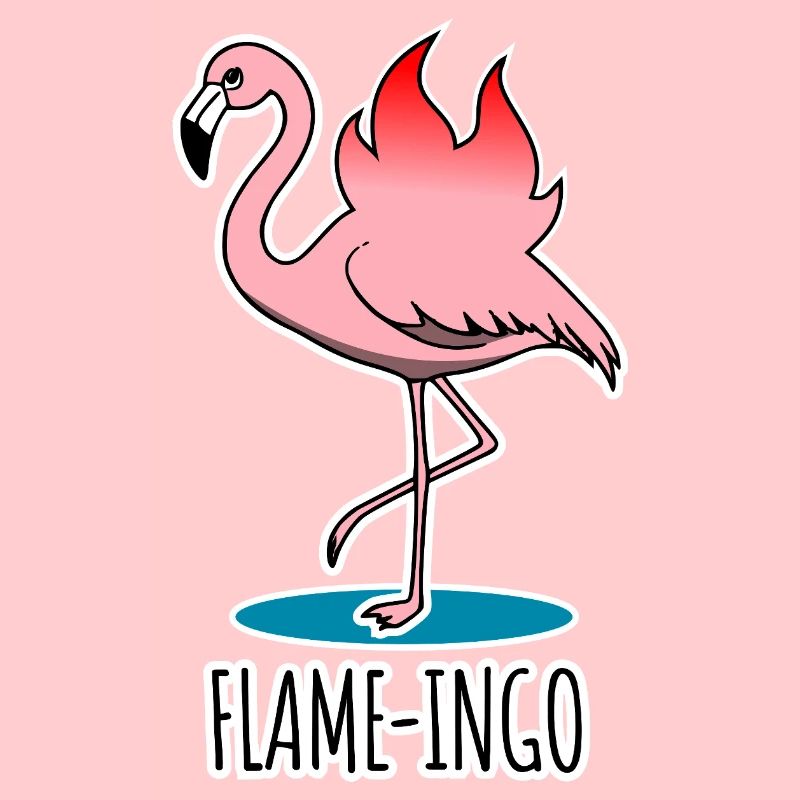 Flame-Ingo - ein flammender Flamingo