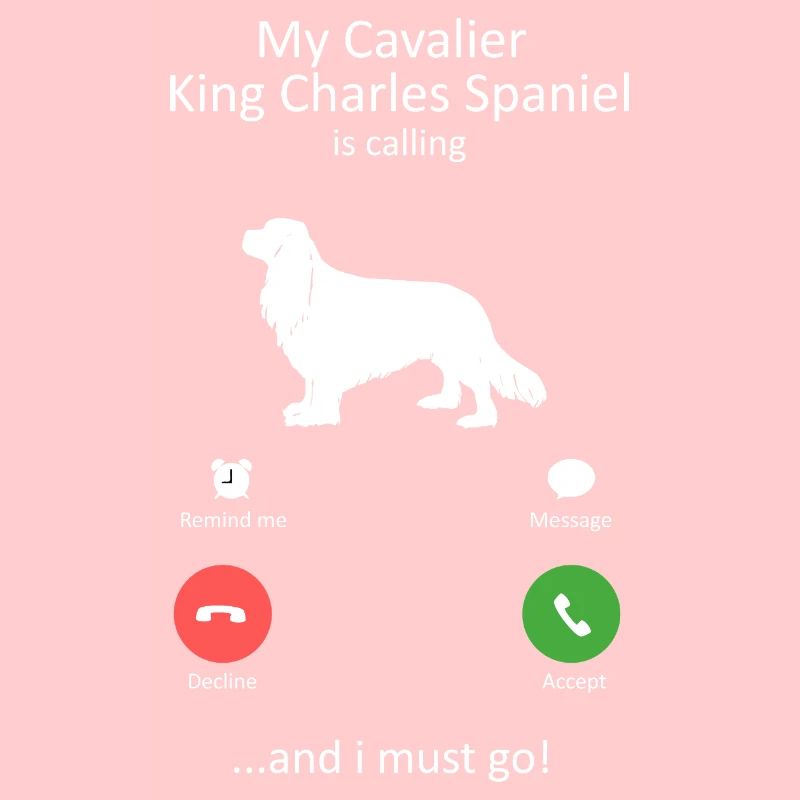 Cavalier King Charles Spaniel ruft Design