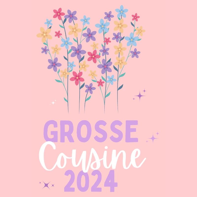 Ich werde Große Cousine 2024 Loading Blumen Herz