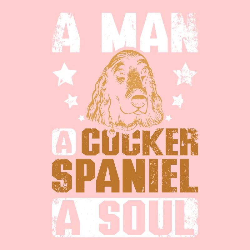 A man a cocker spaniel a soul
