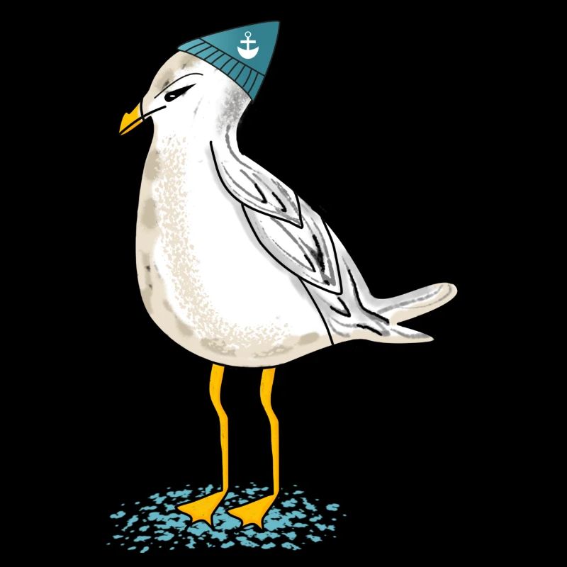 Möwe an der Küste
