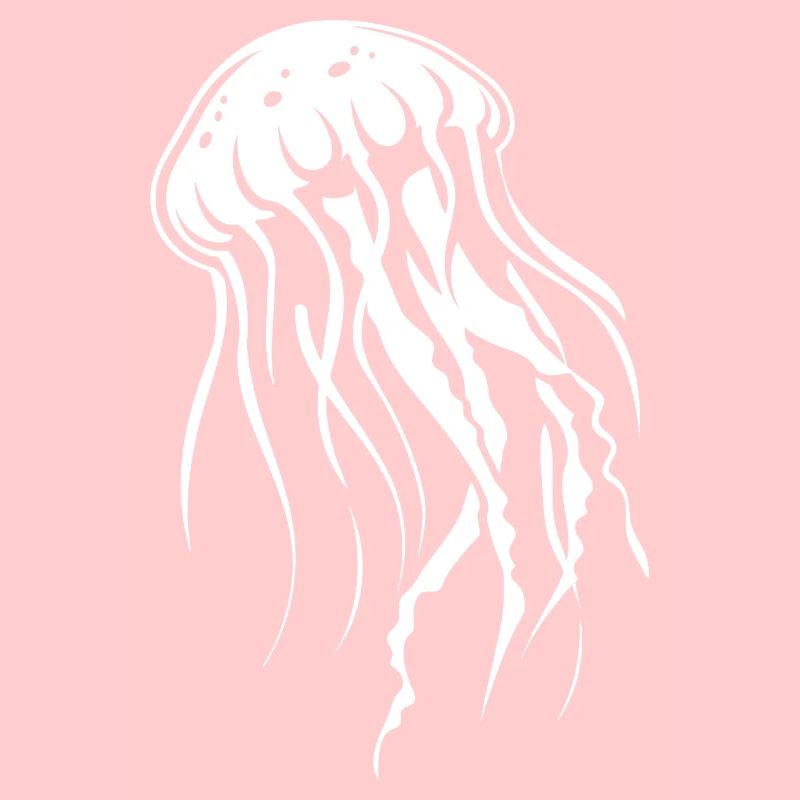 Méduses à tentacules, créatures marines