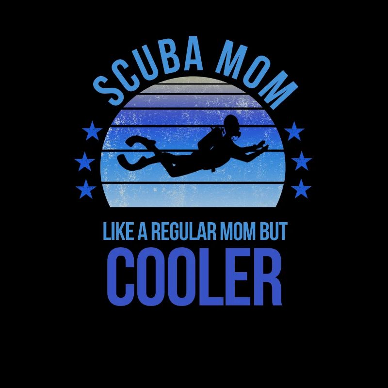 Scuba Mom Diving Diver Muttertag Geburtstag Lustig