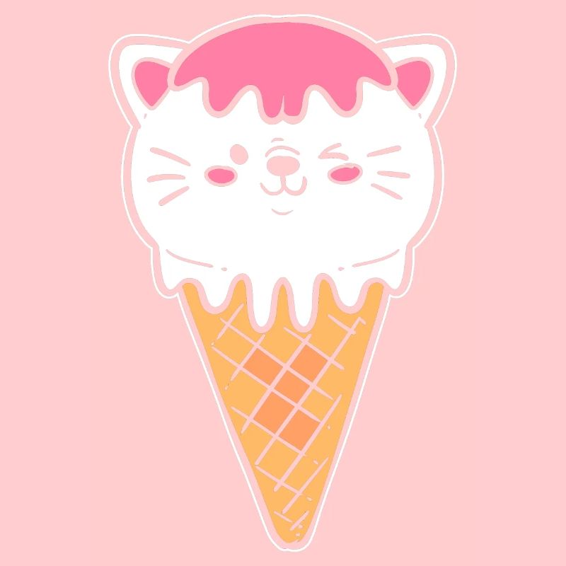Eiscreme Katze Eiscreme -Kassierer