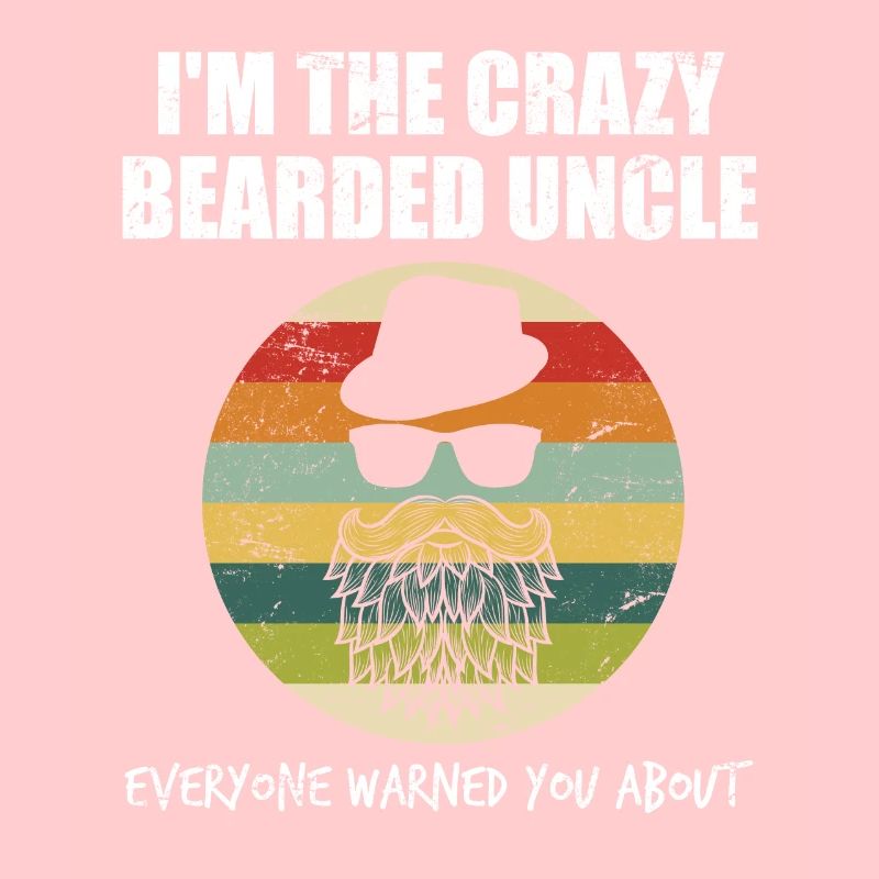 Retro - crazy bearded uncle - cool uncle