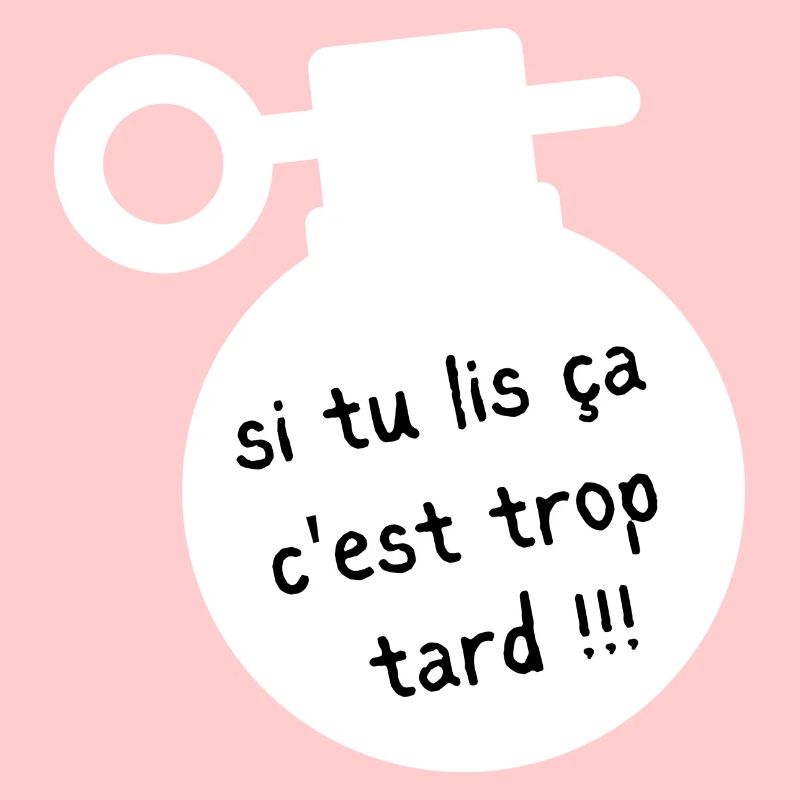 si tu lis ça c'est trop tard