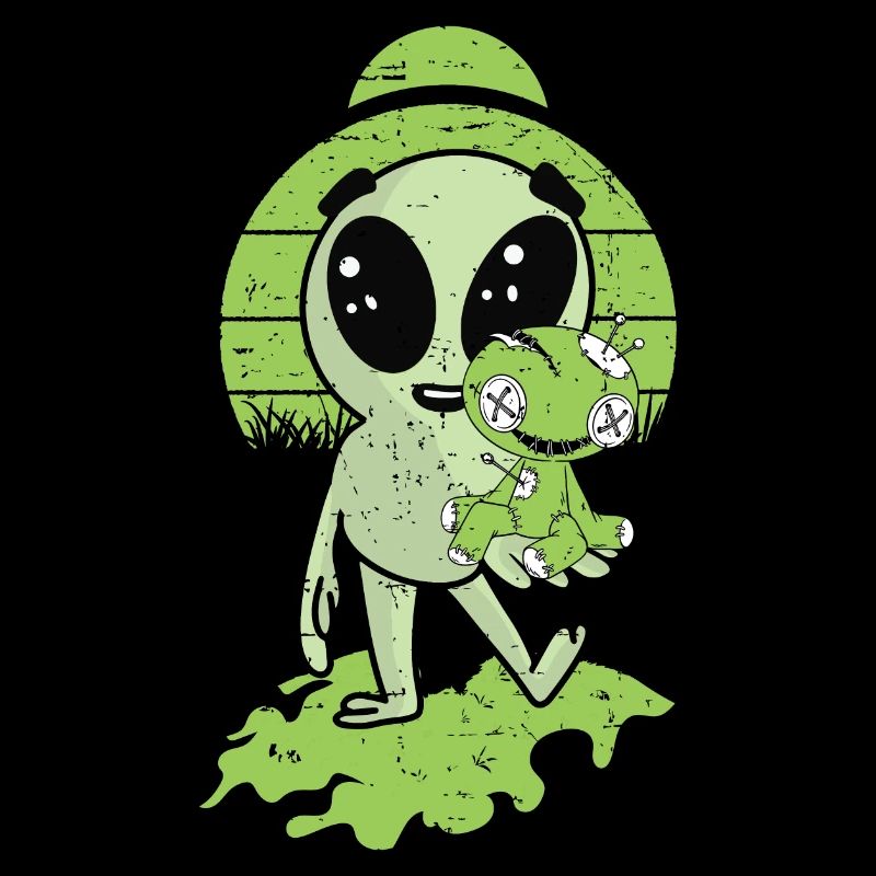 Alien with Voodoo Doll