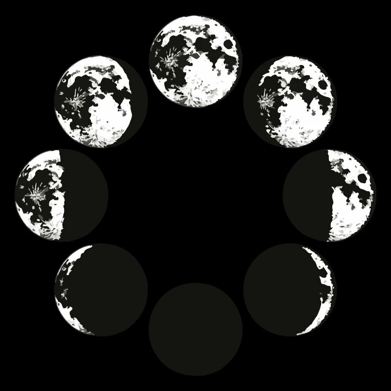 Moon Phases Celestial Moon Luna Gazing Gift