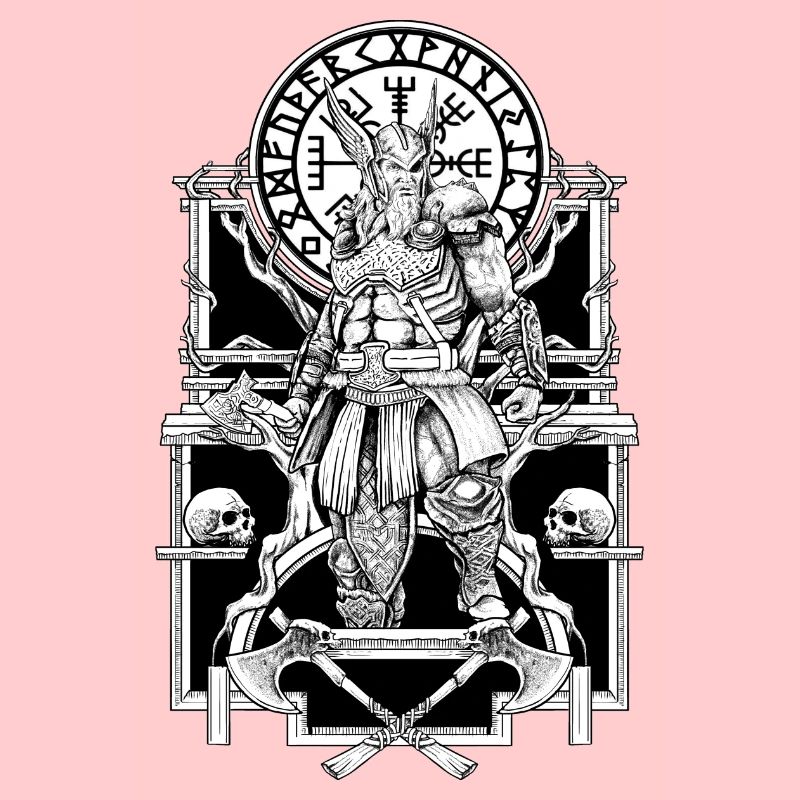 odin, thor, walhalla, valhalla, hammer, axt,