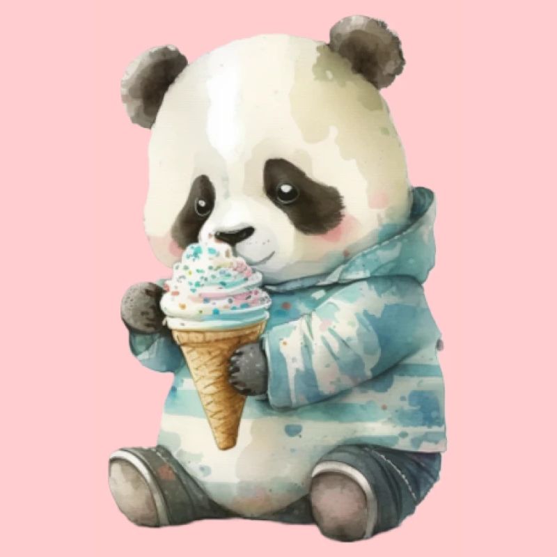 Panda - Eis essen