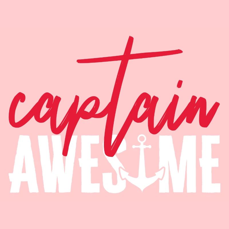 Captain Awesome Funny Sailing Boating