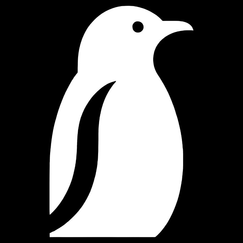 Penguin South Pole Silhouette Minimalist