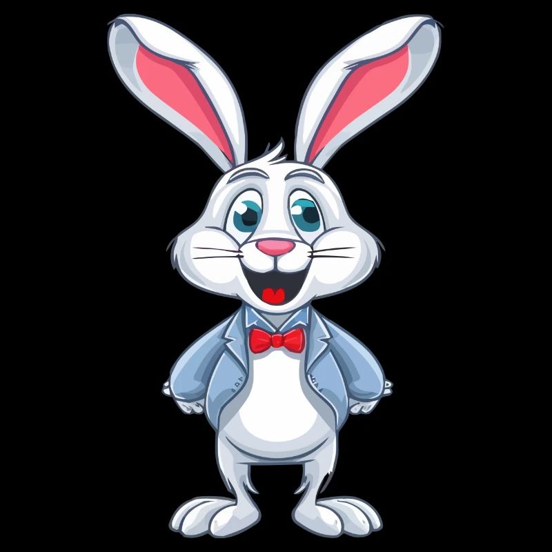 Lapin de dessin animé mignon