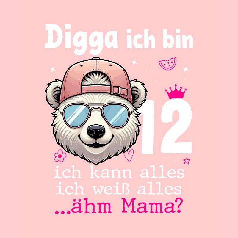 Digga Ich Bin 12 Kindergeburtstag Mädchen