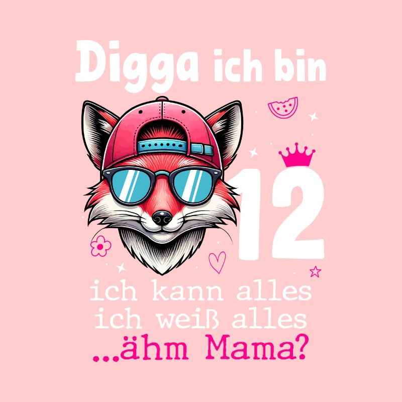 Digga Ich Bin 12 Kindergeburtstag Mädchen