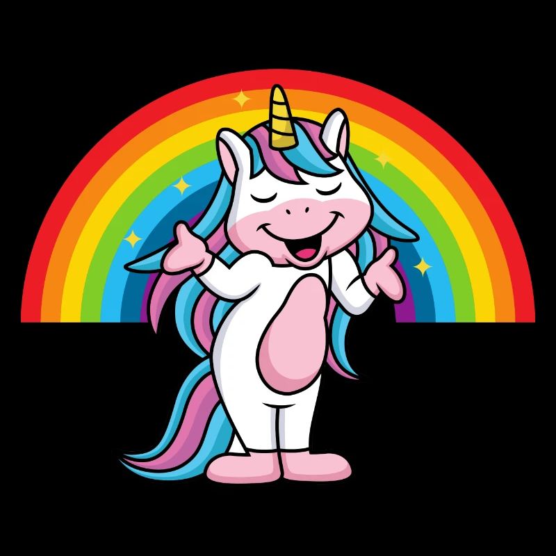 Fabelwesen Fantasy Tier Regenbogen Einhorn
