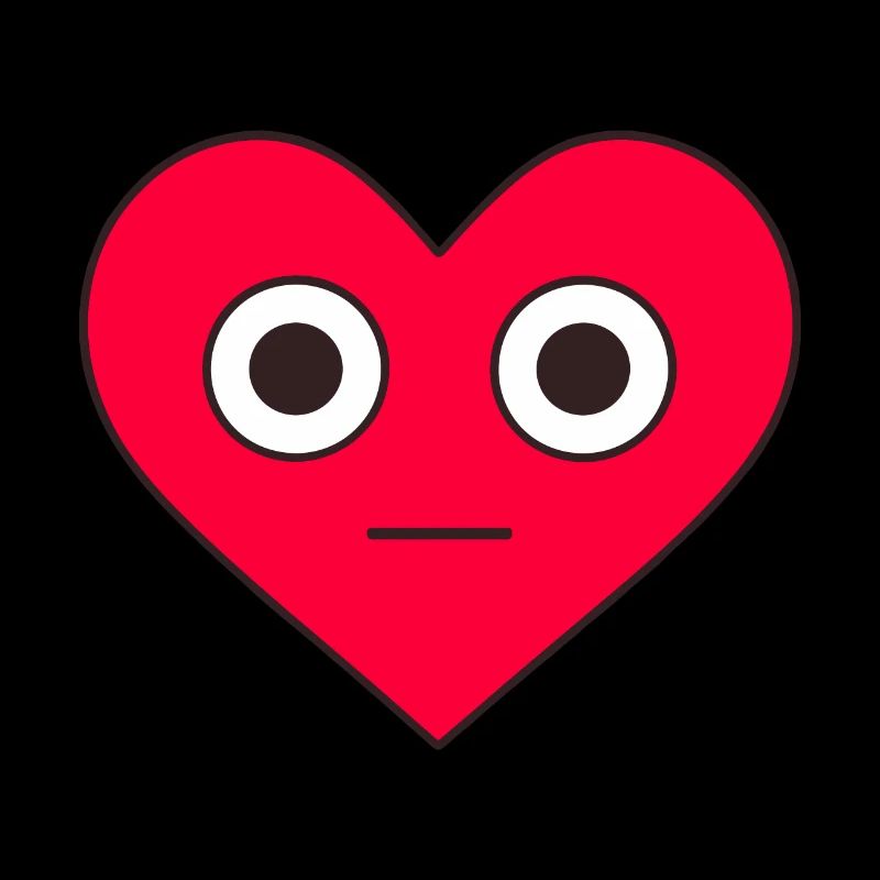 Rotes Herz Gesicht Valentinstag Liebe