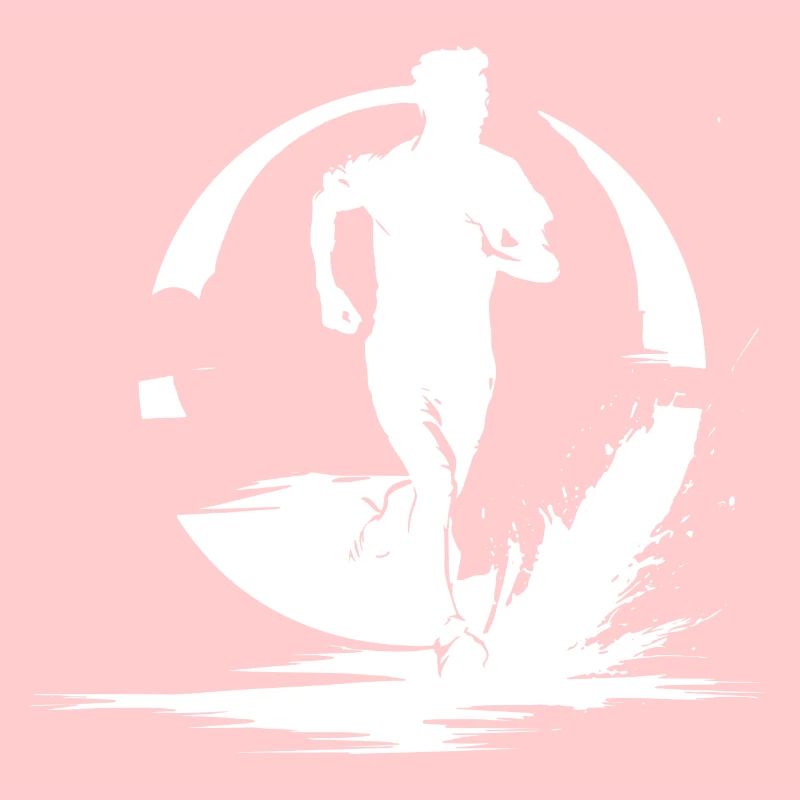Marathon Junge Zeichnung