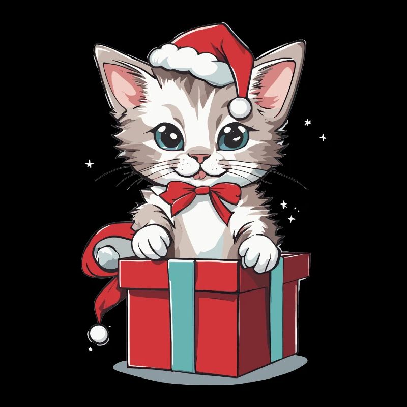 Katze Meowy Christmas | Kätzchen XMas Geschenk Süß