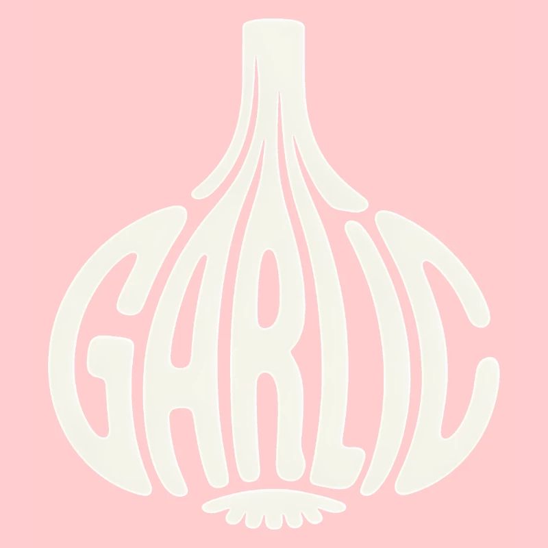 Knoblauch - Cool Vegetable Logo