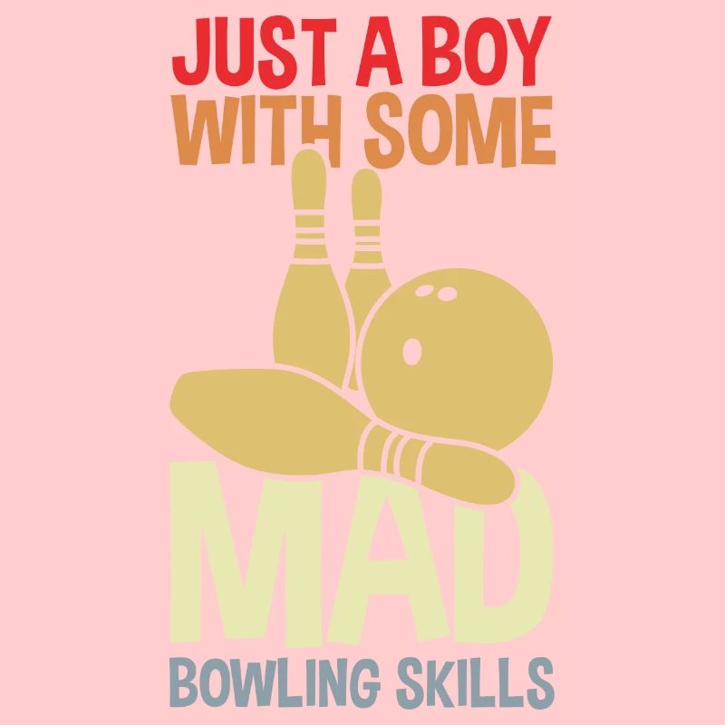 Funny bowling boy