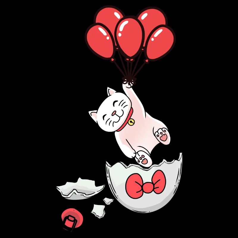 Cat Birth Baby Balloons Eggshell Hatch