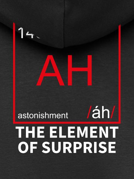 Chemisch element voor verrassing - verrassing