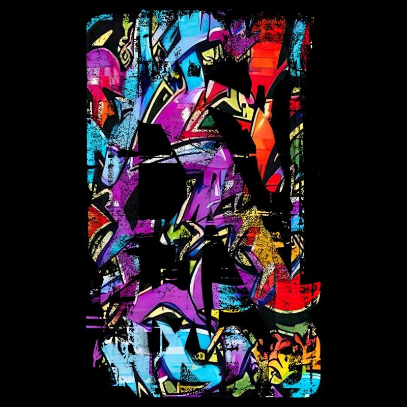 Graffiti-Stil Splash Hip Hop Farben Maler Farbe