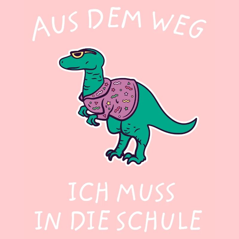 Kinder Schulkind Einschulung Dinosaurier T-Rex