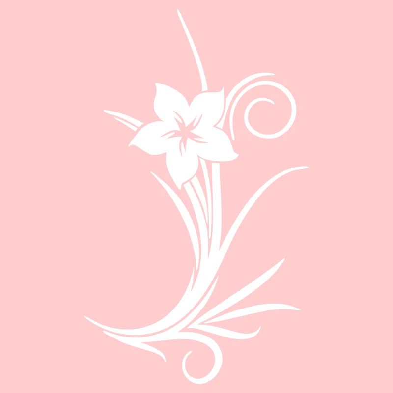 Blume Kreis weiß links