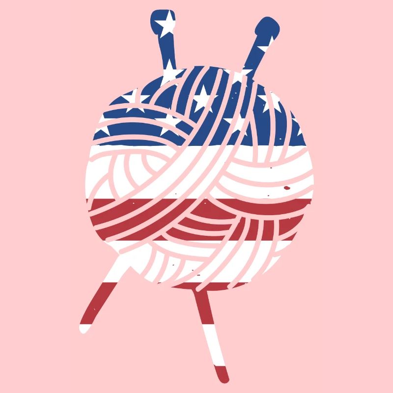 Knitter Us Flag Knitting