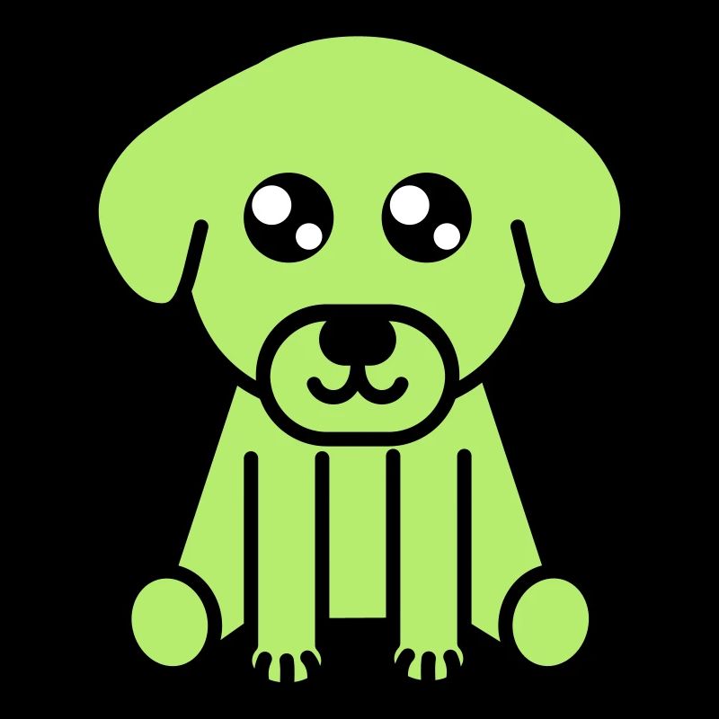 Cute dog motif
