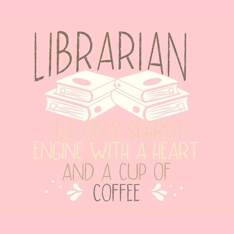 Bibliothekar Geschenkidee Suchmaschine mit Herz und