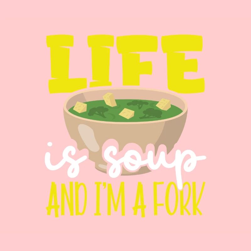Sarkastisches Leben ist Suppe und ich bin ein Fork Sarkasmus Geschenk