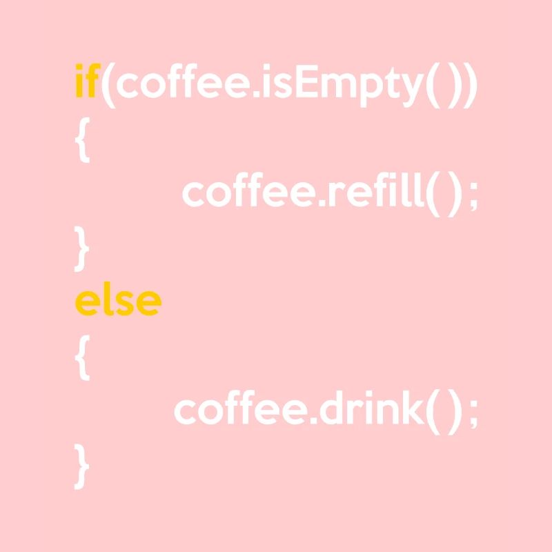 If Coffee Is Empty Coffee Refill Else Coffee Drink