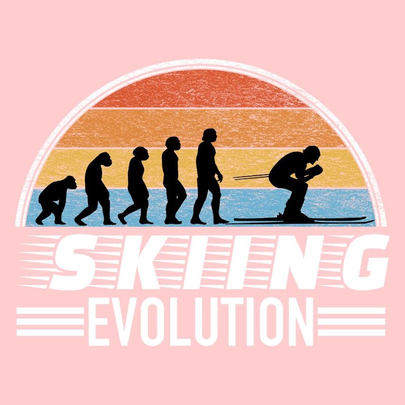 Skifahrer Spruch Evolution