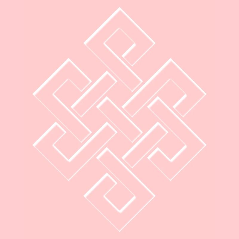 Endloser Ewiger Knoten buddhistisches Glückssymbol