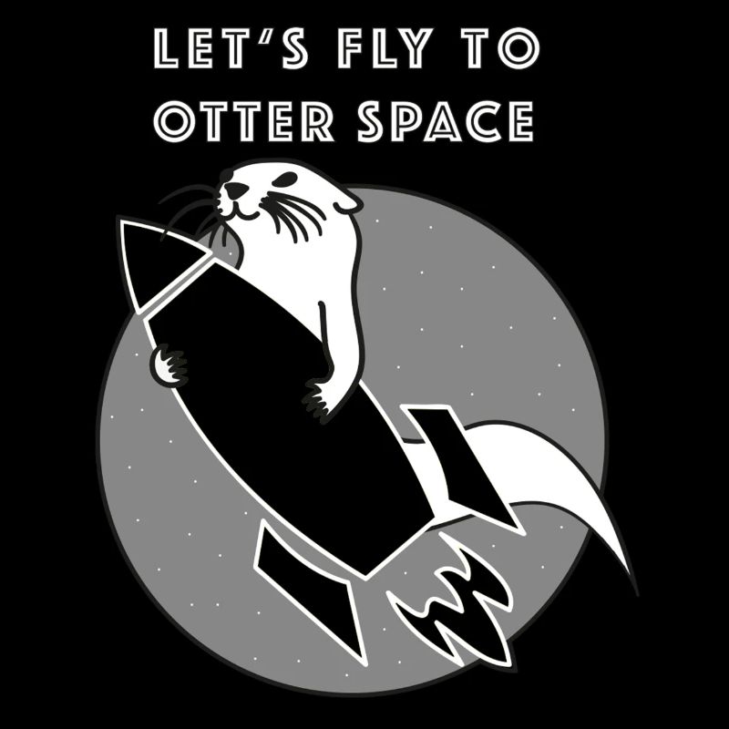 LET´S FLY TO OTTER SPACE -TRANSPARENTE RAKETE
