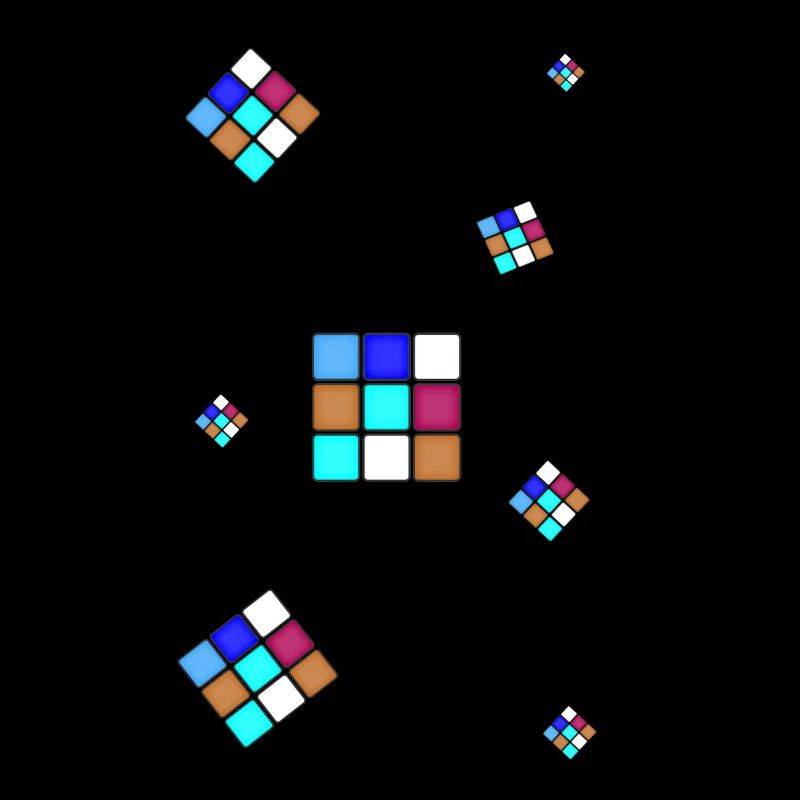Throws,Cube,Cube,Colorful Cube