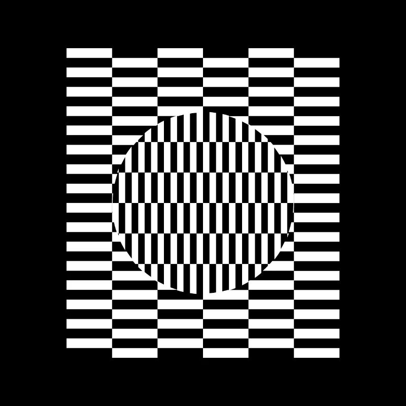 Imagination d'illusion de perception de grille visuelle