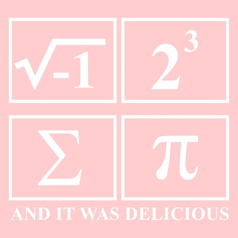 I Ate Some Pie and It Was Delicious Math Pun Pi