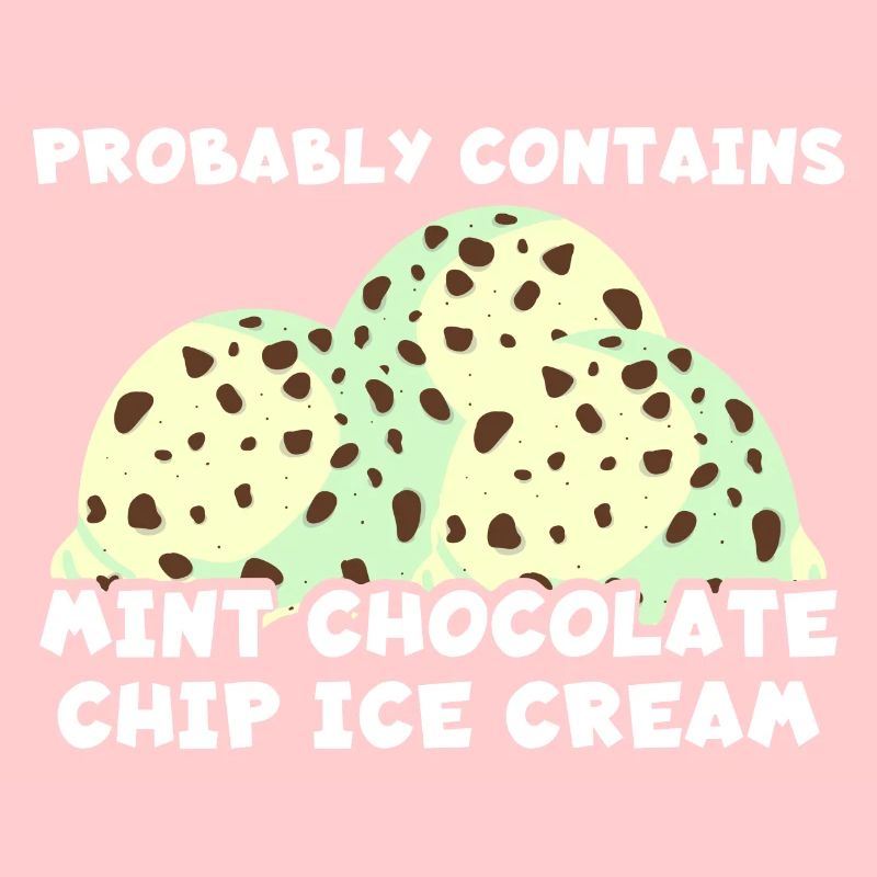 Enthält wahrscheinlich Mint Chocolate Chip Eiscrem